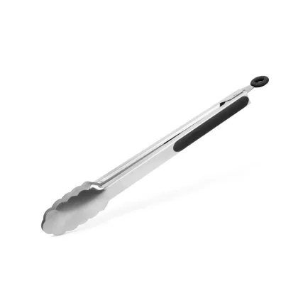   BBQ 56302 Grill csipesz - 34 cm - rozsdamentes acél / fekete