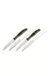 BEWELLO 56316A Konyhai kés készlet - 15 cm - fekete/fehér - 4 db / csomag