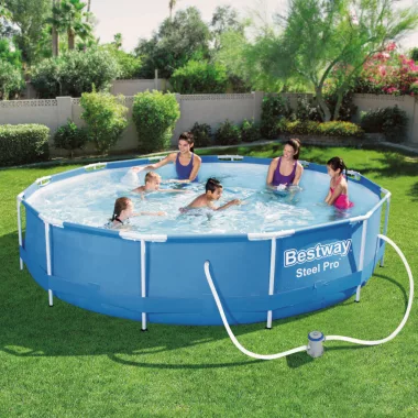 BESTWAY 56394 Merevfalú medence vízforgatóval - 366 x 76 cm - 6473 L BESTWAY 56394 Merevfalú medence vízforgatóval - 366 x 76 cm - 6473 L