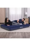 BESTWAY 56434 Felfújható matrac - egyszemélyes, velúr - kék - 191 x 137 x 22 cm