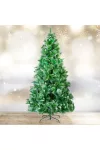 GLOBIZ 56482D Műfenyő - 210 cm - ezüstfenyő dús ágakkal - PVC - havas