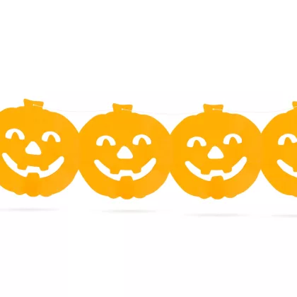 FAMILY 56509A Halloween-i papír girland - tök - 3 m FAMILY 56509A Halloween-i papír girland - tök - 3 m