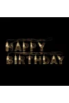 FAMILY 56529C Születésnapi LED-es fényfüzér - "Happy Birthday" - 13 LED - 2 x AA - 2 m