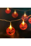 FAMILY 56533A Halloween-i LED-es fényfüzér - tök - 10 LED - 2 x AA - 1,35 m