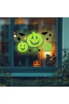 FAMILY 56543A Halloween-i foszforeszkáló ablakdekor - tök - 29 x 16 cm FAMILY 56543A Halloween-i foszforeszkáló ablakdekor - tök - 29 x 16 cm