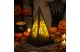 FAMILY 56549C Halloween-i LED lámpás - boszorkány - melegfehér - fekete - 9,5 x 9,5 x 17 c
