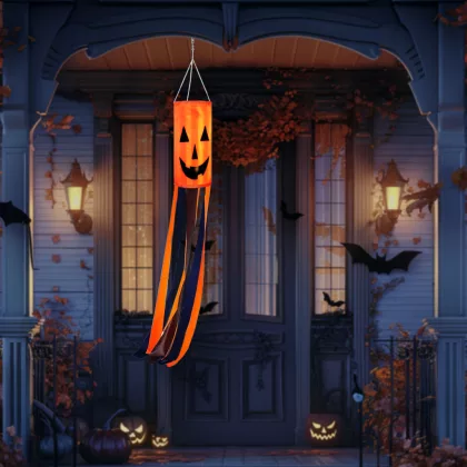 FAMILY 56552A Halloween-i szélzsák dekoráció - tök - narancssárga - 122 cm FAMILY 56552A Halloween-i szélzsák dekoráció - tök - narancssárga - 122 cm