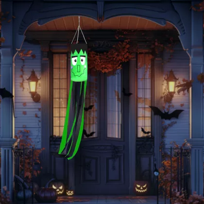 FAMILY 56552C Halloween-i szélzsák dekoráció - Frankenstein - zöld - 122 cm