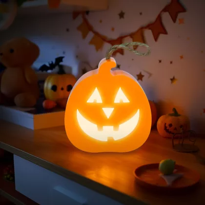 FAMILY 56568 Halloween-i LED dekor - tök - RGB LED - 3 x LR1130 - 8,5 x 9 x 4 cm FAMILY 56568 Halloween-i LED dekor - tök - RGB LED - 3 x LR1130 - 8,5 x 9 x 4 cm