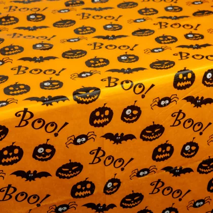   GLOBIZ 56574 Halloween-i dekoráció - asztalterítő - flanel - 132 x 178 cm