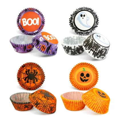 GLOBIZ 56579 Halloween-i dekoráció - muffin papír szett - 50 db - 4 féle - 7 x 5 x 3,2 cm GLOBIZ 56579 Halloween-i dekoráció - muffin papír szett - 50 db - 4 féle - 7 x 5 x 3,2 cm