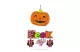 GLOBIZ 56581 Halloween-i dekoráció - tök  - akasztható - 45 x 23 cm