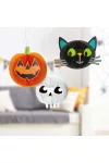 GLOBIZ 56584 Halloween-i dekoráció - lampion szett - tök, macska, koponya - papír - 20 cm - 3 db / csomag GLOBIZ 56584 Halloween-i dekoráció - lampion szett - tök, macska, koponya - papír - 20 cm - 3 db / csomag