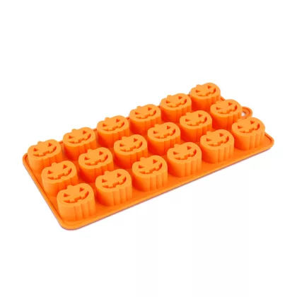GLOBIZ 56591 Halloween-i jégkockakészítő szilikon - 18 db tök - 21 x 11 cm