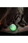 GLOBIZ 56602A Halloween-i világító dekoráció - tök - felakasztható - LED - 8,5 x 13,5 cm