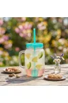 GLOBIZ 57160R Szívószálas pohár - zöld - 4 db hűthető jégkockával, 550ml, 17 x 7.5 x 13.5 cm GLOBIZ 57160R Szívószálas pohár - zöld - 4 db hűthető jégkockával, 550ml, 17 x 7.5 x 13.5 cm