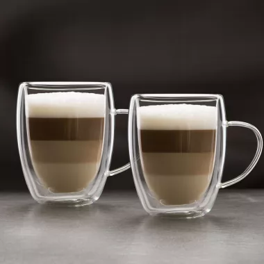 VOG UND ARTHS 57176C Duplafalú üveg pohár - 350 ml - 2 db / csomag VOG UND ARTHS 57176C Duplafalú üveg pohár - 350 ml - 2 db / csomag