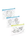 GLOBIZ 57319A Színezhető tolltartó - 4 filccel - 21 x 12 cm - 3 féle GLOBIZ 57319A Színezhető tolltartó - 4 filccel - 21 x 12 cm - 3 féle