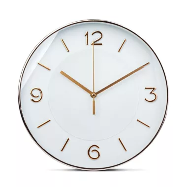 GLOBIZ 57336A Falióra - 25 cm - műanyag, üveg - 1 x AA - fehér GLOBIZ 57336A Falióra - 25 cm - műanyag, üveg - 1 x AA - fehér