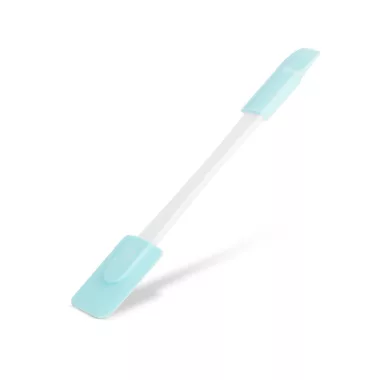 FAMILY 57528A Szilikon spatula - világoskék, kétoldalú - 24,5 x 4,5 cm