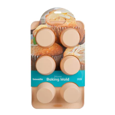 BEWELLO 57532P Szilikon sütőforma - muffin - 30 x 18 x 4,2 cm BEWELLO 57532P Szilikon sütőforma - muffin - 30 x 18 x 4,2 cm
