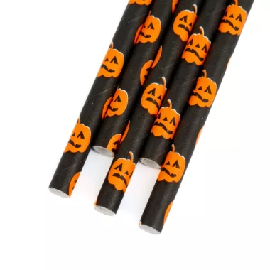 FAMILY 57606 Papír szívószál - halloween - 197 x 6 mm - 25 db / csomag FAMILY 57606 Papír szívószál - halloween - 197 x 6 mm - 25 db / csomag