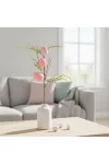 GLOBIZ 57965B Húsvéti tojásfa ág - csillámos - rózsaszín - 40 x 16 cm
