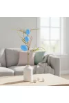 GLOBIZ 57965D Húsvéti tojásfa ág - csillámos - kék - 40 x 16 cm