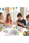 GLOBIZ 57995 Húsvéti dekoráció - húsvéti habtojás festő szett - 6 cm - 6 db tojás GLOBIZ 57995 Húsvéti dekoráció - húsvéti habtojás festő szett - 6 cm - 6 db tojás