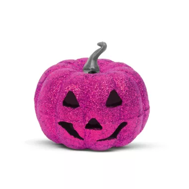 FAMILY 58162D Halloween-i RGB LED dekor - habszivacs tök - lila - 11 cm FAMILY 58162D Halloween-i RGB LED dekor - habszivacs tök - lila - 11 cm
