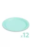 GLOBIZ 58235B Papírtányér szett - kék - 23 cm - 12 db / csomag