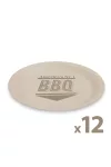 GLOBIZ 58235D Papírtányér szett - BBQ - 23 cm - 12 db / csomag