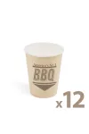 GLOBIZ 58237D Papírpohár - BBQ - 2,5 dl - 12 db / csomag