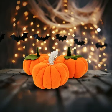 FAMILY 58339 Halloween-i tök dekoráció - 13 x 13 x 14 cm - 3 db / csomag