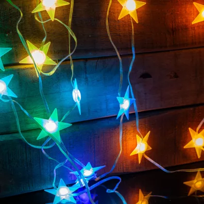   GLOBIZ 58385 Smart fényfüzér - csillag - zene mód - USB - 25 RGB LED - 5 m - Bluetooth