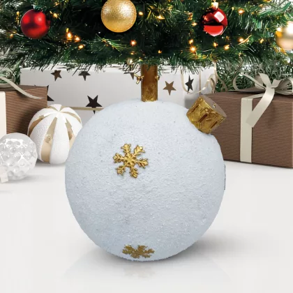 GLOBIZ 58593 Karácsonyfatalp - gömbdísz - műkő - 41 x 41 x 47 cm GLOBIZ 58593 Karácsonyfatalp - gömbdísz - műkő - 41 x 41 x 47 cm