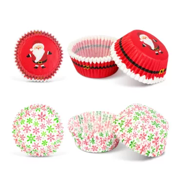 GLOBIZ 58655A Karácsonyi muffinpapír - Mikulás - 40 db / csomag GLOBIZ 58655A Karácsonyi muffinpapír - Mikulás - 40 db / csomag
