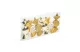 FAMILY 58782A Karácsonyfadísz szett - arany cukor - 10 x 3,6 cm - 6 db / szett
