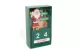 GLOBIZ 59740 Karácsonyi naptár - MDF - 13,5 x 7 x 3,5 cm - 3 féle