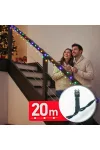 PHENOM 59768 Fényfüzér - 20 m - színes - 400 LED - 220-240V - 6W - zöld kábel