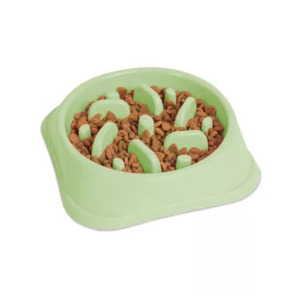 YUMMIE 60061C Etetőtál habzsolásgátlóval - 20 x 20 x 4,5 cm - zöld YUMMIE 60061C Etetőtál habzsolásgátlóval - 20 x 20 x 4,5 cm - zöld