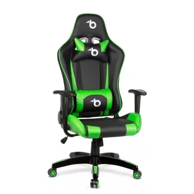 BEMADA BMD1106GR Gamer szék - derékpárnával, fejpárnával - zöld BEMADA BMD1106GR Gamer szék - derékpárnával, fejpárnával - zöld