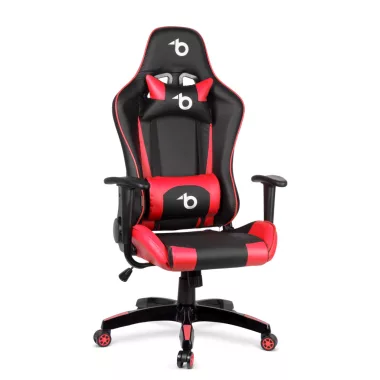 BEMADA BMD1106RD Gamer szék - derékpárnával, fejpárnával - piros