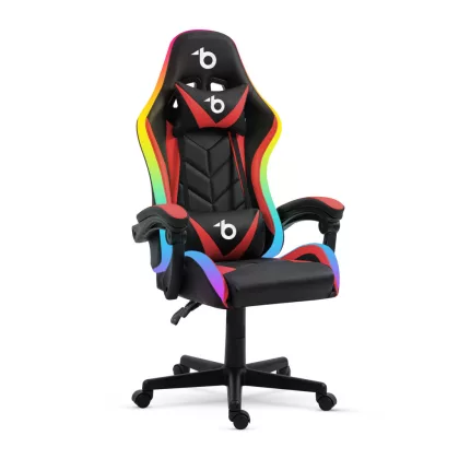BEMADA BMD1115RD RGB LED-es gamer szék - karfával, párnával - fekete / piros BEMADA BMD1115RD RGB LED-es gamer szék - karfával, párnával - fekete / piros