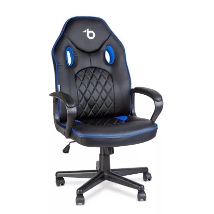 BEMADA BMD1116BL Gamer szék karfával - fekete / kék - 71 x 53 cm / 53 x 47 cm