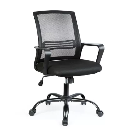 BEMADA BMD1119B Irodai forgószék - fix karfával - fekete - 70 x 51 / 52 x 50 cm BEMADA BMD1119B Irodai forgószék - fix karfával - fekete - 70 x 51 / 52 x 50 cm