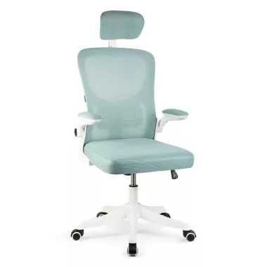 BEMADA BMD1121 Irodai forgószék - karfával - fehér/kék - 58 x 48 / 50 x 50 cm BEMADA BMD1121 Irodai forgószék - karfával - fehér/kék - 58 x 48 / 50 x 50 cm