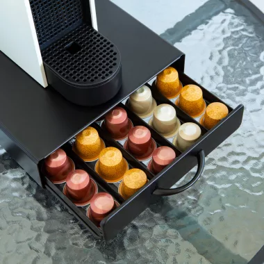 BEWELLO BW1000A Fém kávékapszula tartó - 50 db Nespresso kapszulákhoz - 365 x 214 x 60 mm BEWELLO BW1000A Fém kávékapszula tartó - 50 db Nespresso kapszulákhoz - 365 x 214 x 60 mm