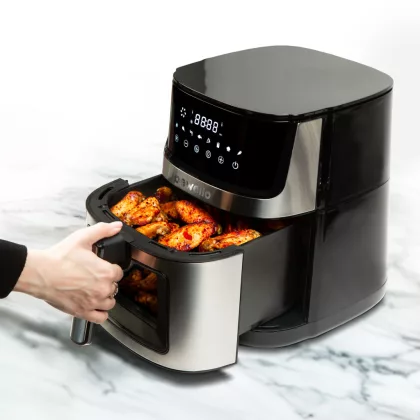 BEWELLO BW1002C Olaj nélküli fritőz - XXL - alul-felül fűtőszálas - 230V - 7,5L BEWELLO BW1002C Olaj nélküli fritőz - XXL - alul-felül fűtőszálas - 230V - 7,5L