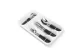 BEWELLO BW1021A Evőeszköz készlet tartóval - fekete - 16 részes - 32,7 x 19,5 x 4,7 cm BEWELLO BW1021A Evőeszköz készlet tartóval - fekete - 16 részes - 32,7 x 19,5 x 4,7 cm